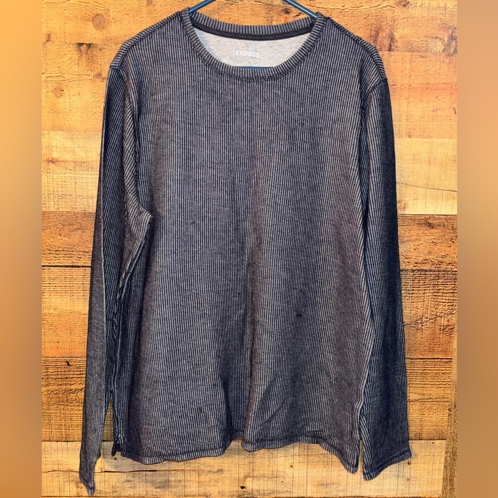 Express Stretch Moisture Wicking Ribbed Double Lined Long Sleeve Shirt